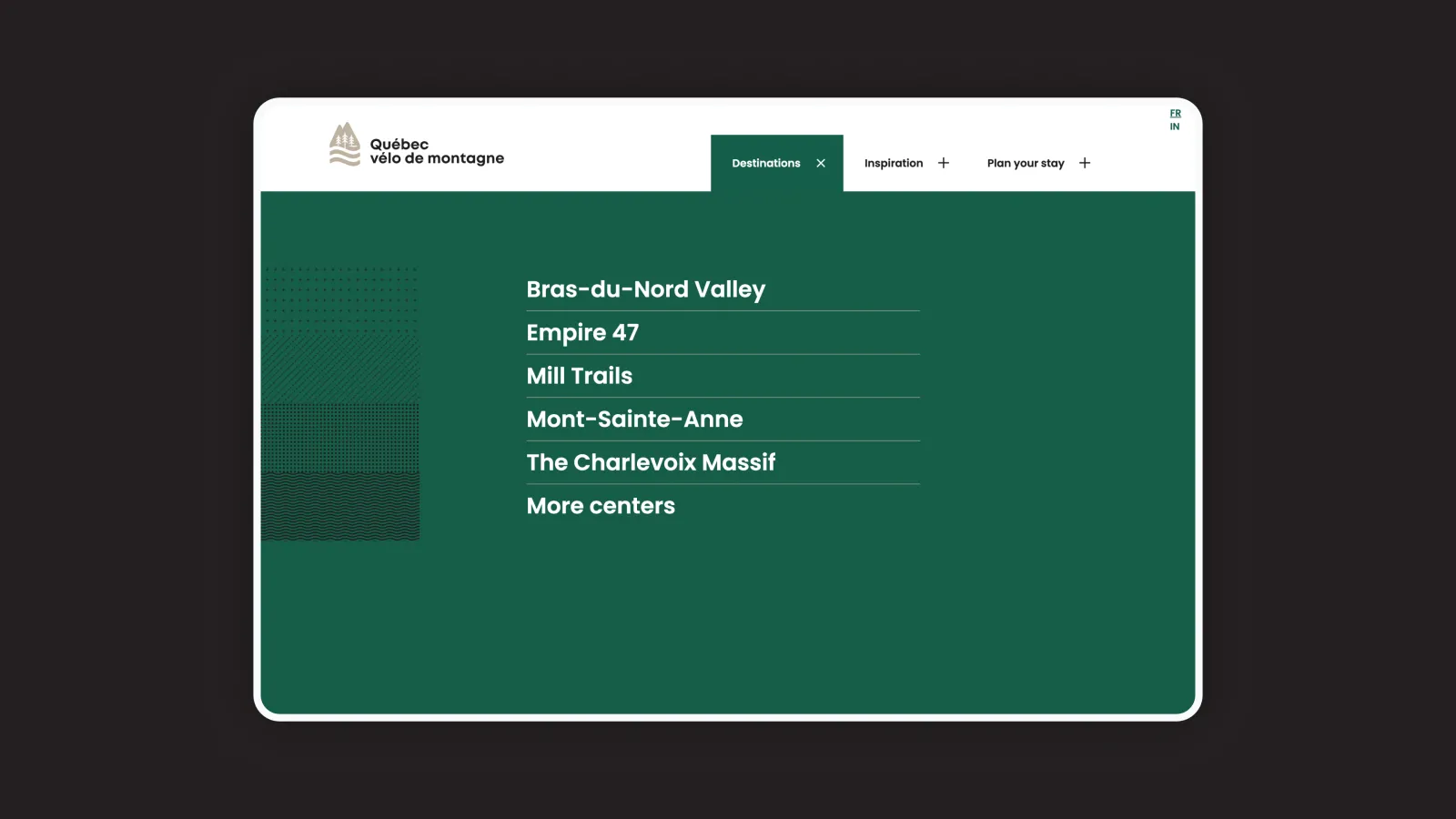 Screenshot of QVM website