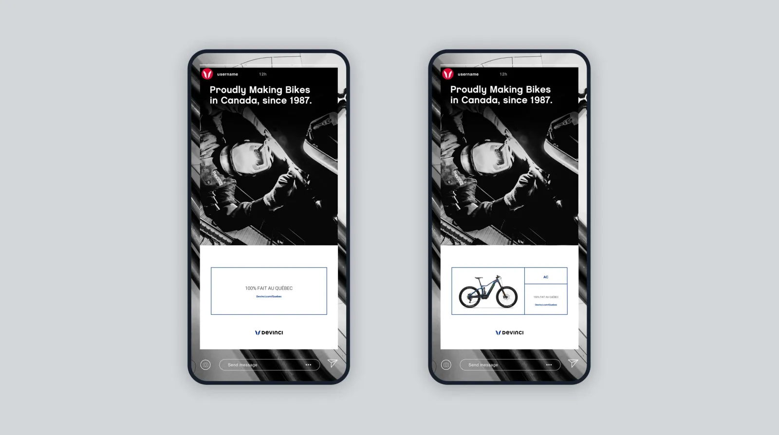 Devinci instagram story ad